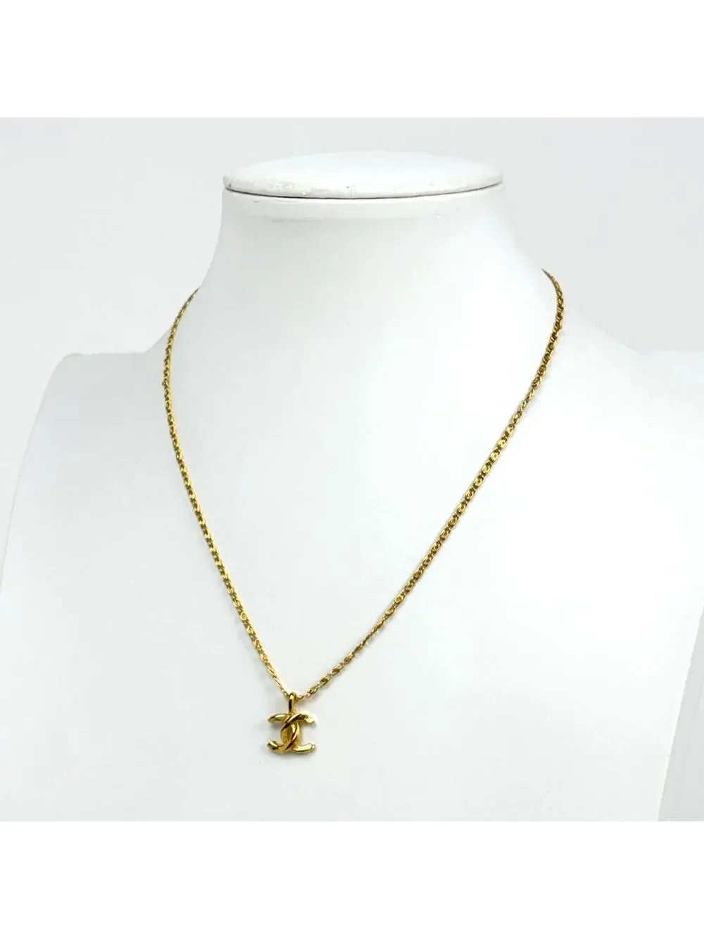 Chanel Cc Logo Pendant Necklace Metal #327524C99B